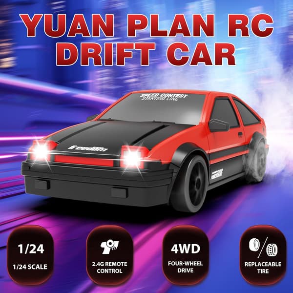 2.4G Höghastighets Drift RC Bil, 4Wd RC Leksak-A