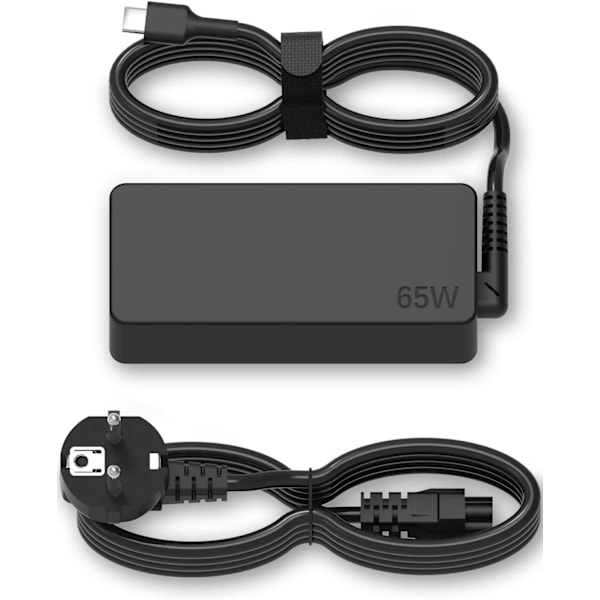 65W USB C Laddare för Lenovo Thinkpad Yoga T15 T14 T14s L13 E15 E14 L14 L15 X13 T16