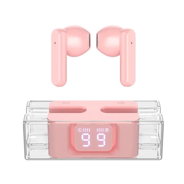 True Wireless Bluetooth Hörlurar SP28 in-ear högkvalitativ Bluetooth 5.3 lång batteritid Rosa