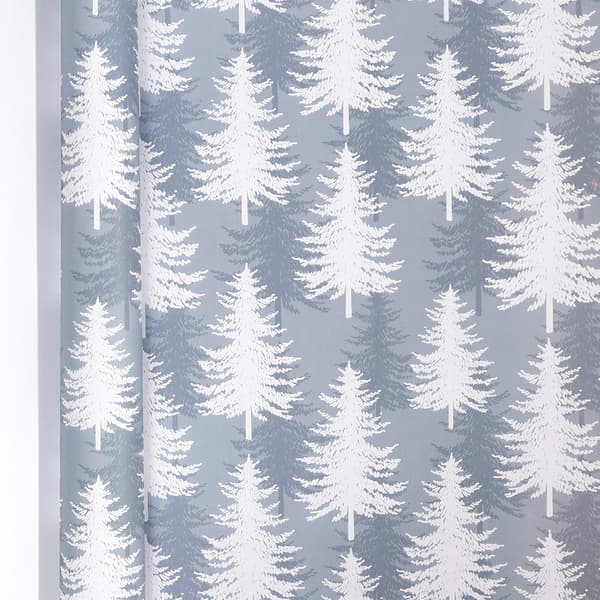 Julepapir Grått juletremønsterpapir (43CMX 300CM)