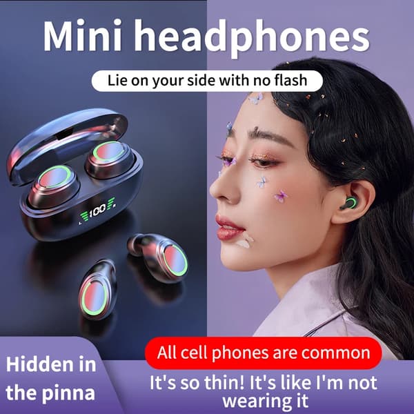 Ægte trådløse Bluetooth hovedtelefoner K11 Bluetooth 5.3 TWS Mini In-ear HIFI Lydkvalitet Sort