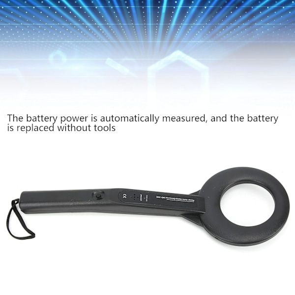 Metalldetektor, Handhållen Metalldetektor Pinpointer 360Â° Räckviddsdetektering för Säkerhetskontroll