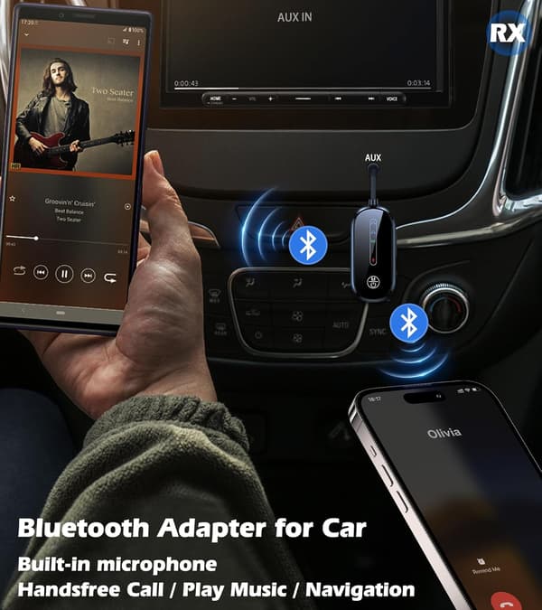 Bluetooth-sender Smart Trådløs Lydmottakeradapter, med konverteringsplugg