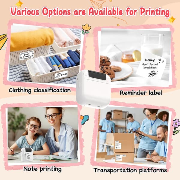 Bluetooth termisk printer gul
