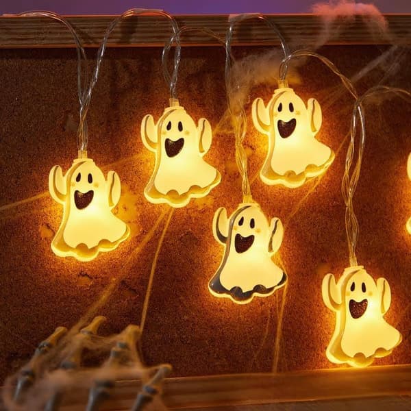 LED Lys Kæder 10M 80-Lys Halloween Dekorativ Spøgelses Lys Kæde (USB Version)