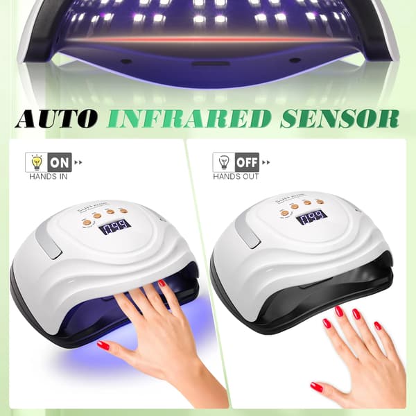 Negletørrer 81 UV LED lampeperler med timer til gel tørring
