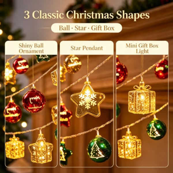 LED-valosarja, USB-jouluvalosarja (3 m, 20 LED)