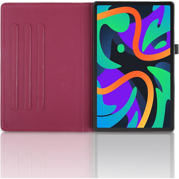 Fodral för Lenovo Tab M11 11 2024 TB330FU Trädmönster röd