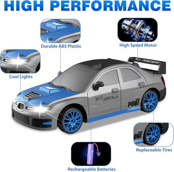 2.4G Nopea Drifting RC Auto 4Wd RC Lelu-E