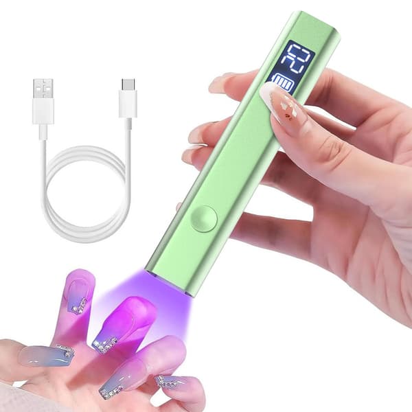 nageltork 3-hastighets timer LED torkmaskin grön