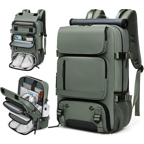Laptopryggsäck, med USB-portar