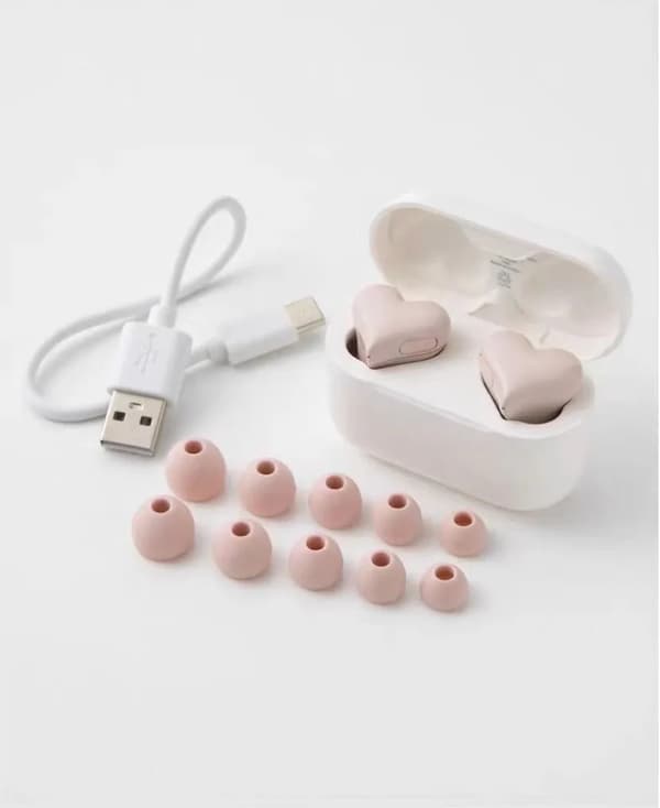 True Wireless Bluetooth Hörlurar TWS Bluetooth 5.3 Trådlösa Kardioid In-Ear Rosa