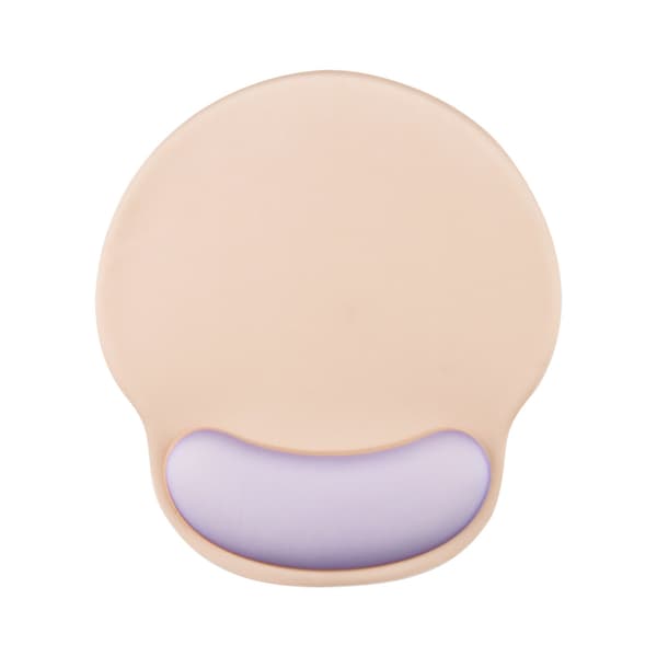 Ergonomisk musematte med gel-håndleddsstøtte (rosa/lilla)
