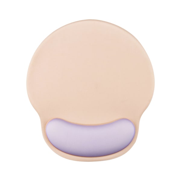 Ergonomisk musmatta med gelhandledsstöd (rosa/lila)