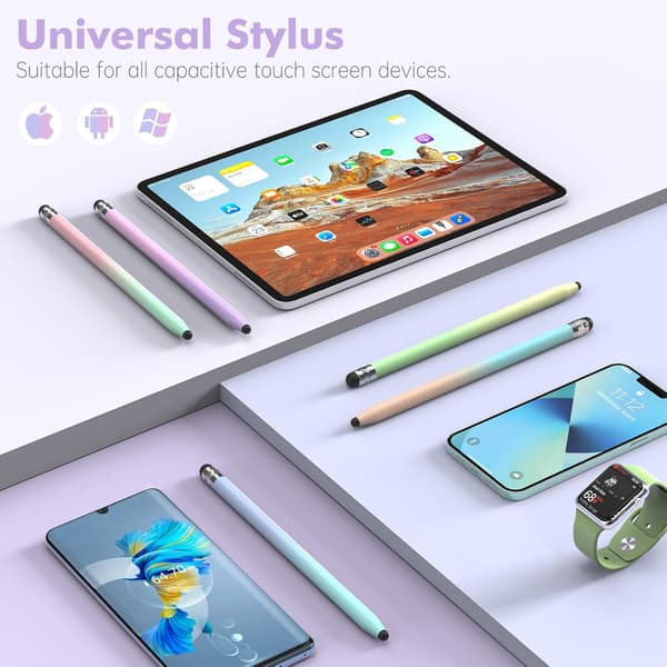 Stylus Pen til iPad/iPhone/Android/Samsung (Grøn-Gul)