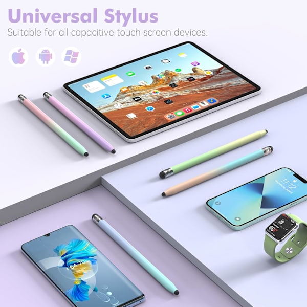 Styluspenna för iPad/iPhone/Android/Samsung (Grön-Gul)
