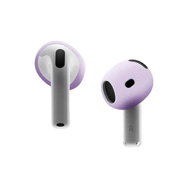 Ørepropper til AirPods4 silikon 3 par (lys lilla)