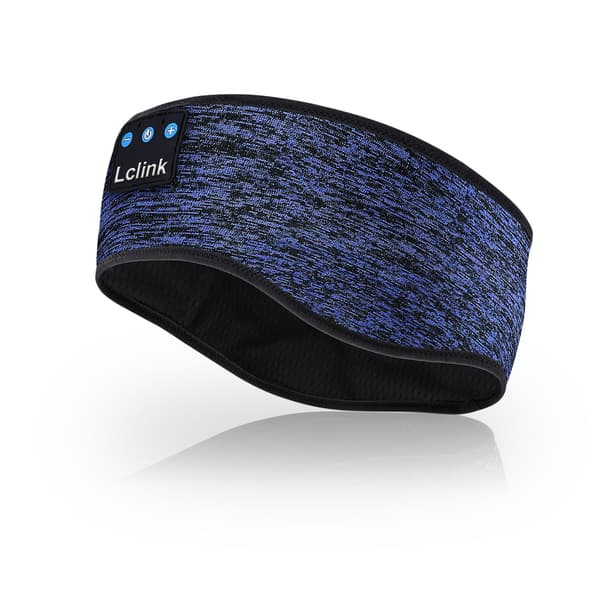 Bluetooth Musikpannband Sovmask Blå