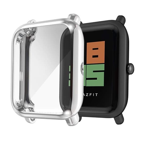 Lämplig för Amazfit Bip Skyddsfodral Silver