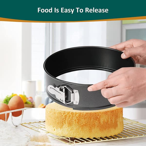 Kakeformsett, non-stick rund bakeform med avtakbar bunn