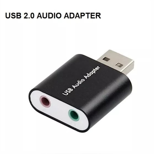 Ekstern USB 2.0 7.1 CH Virtuelt Lydkort Adapter Konverter
