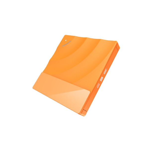 Ulkoinen optinen asema kannettava DVD-soitin, nopea USB 3.0 CD DVD-RW ohut levyasema (oranssi)