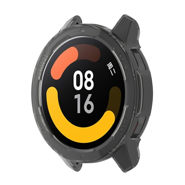 Passar Xiaomi Watch Color2 / Xiaomi Watch S1 Active TPU Skyddsfodral Transparent Svart