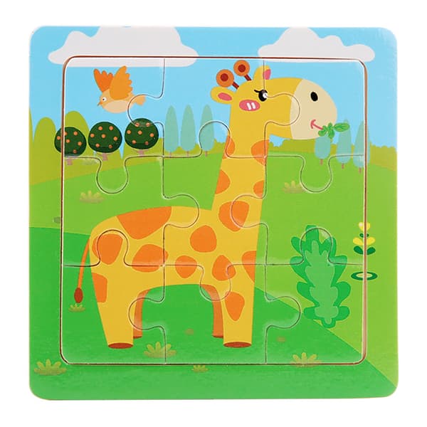 Giraffpussel leksak, Montessori babyleksaker, barnleksaker