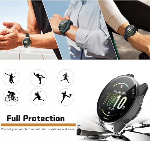 Suojakotelo Garmin Forerunner 955:lle (Männynvihreä)