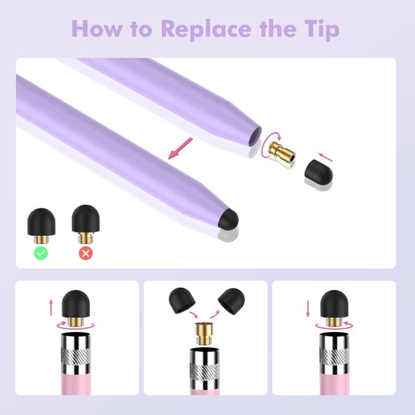 Stylus Penn for iPad/iPhone/Android/Samsung (5 stk)