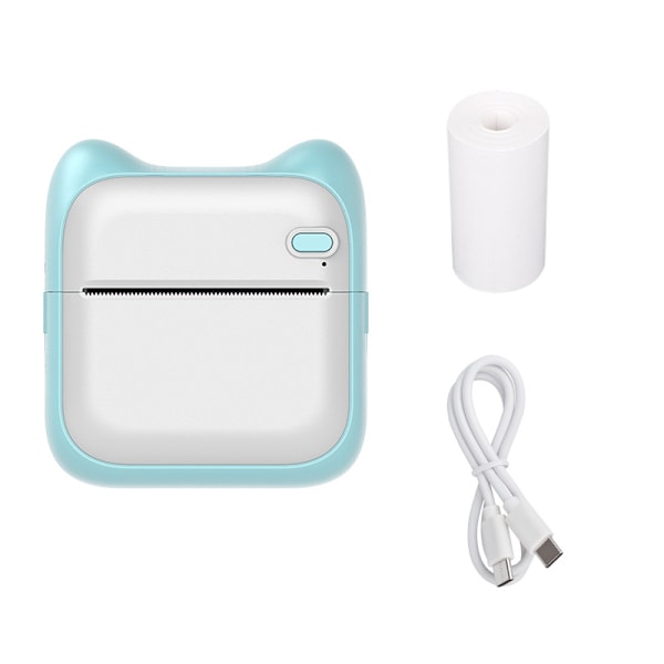 Bluetooth Termisk Printer Blå