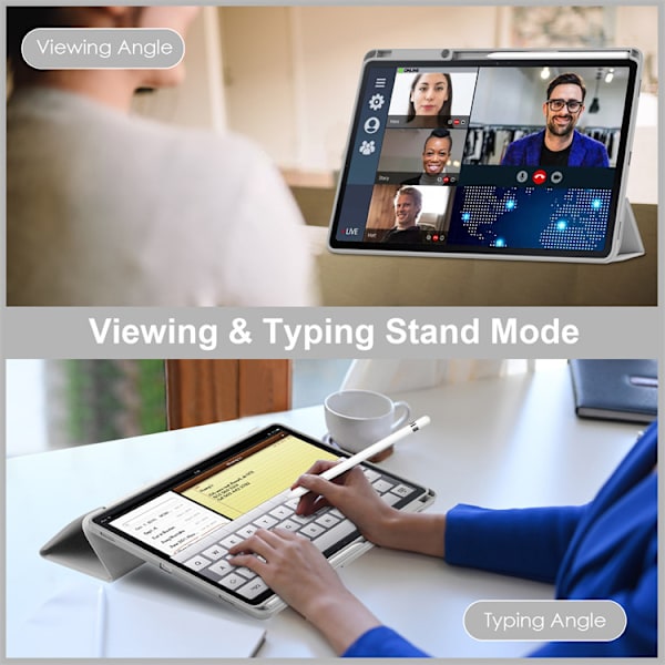 Fodral för Samsung Galaxy TAB S9 PLUS/S9 FE PLUS grå
