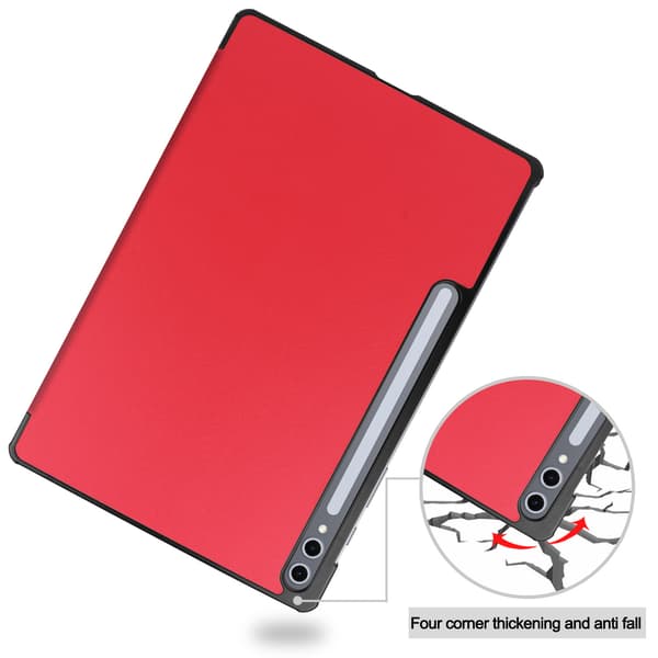 Fodral för Samsung Galaxy TAB S9FE Plus 12.4 röd