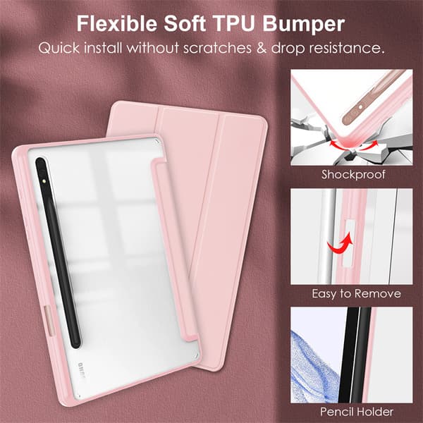 Etui til Samsung Galaxy TAB A9 Plus rosa