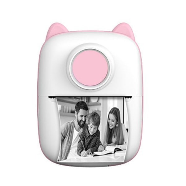 Bærbar termisk printer X2 Pink (med en rulle trykpapir)