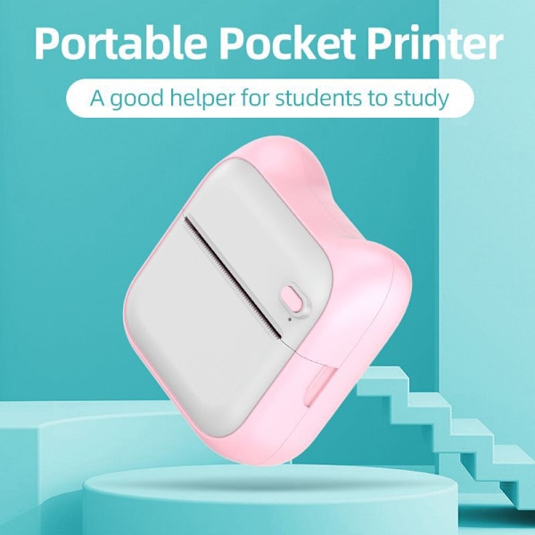 Bluetooth Termisk Skrivare Rosa