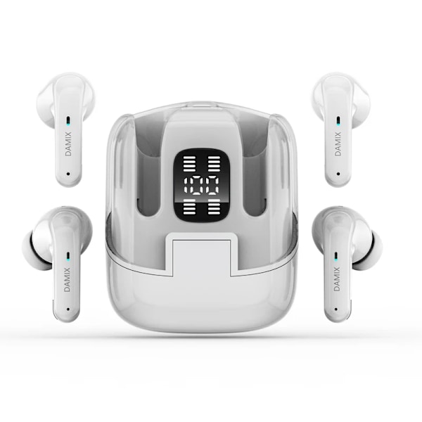Aidot langattomat Bluetooth-kuulokkeet Dx16 aktiivisella melunvaimennuksella TWS valkoinen