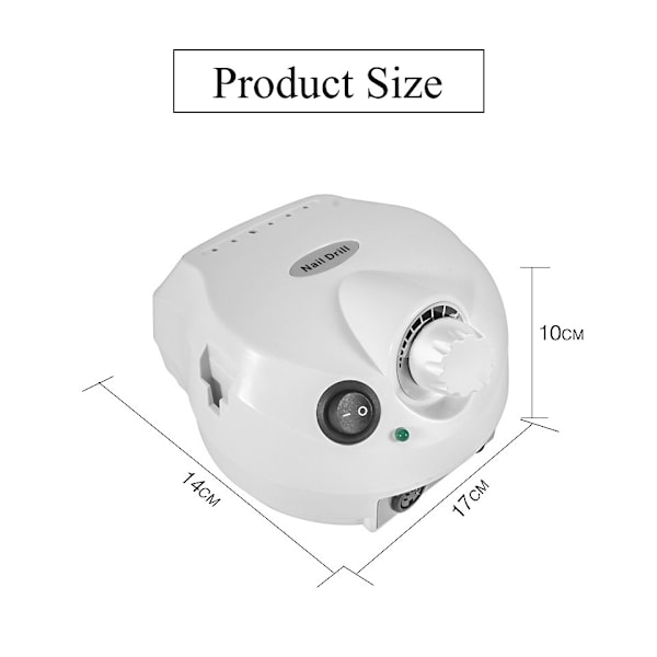35000RPM Elektrisk Nagelfil, Pedikyr- och Manikyr Nagelset, Nagelstudio hemma Rosa
