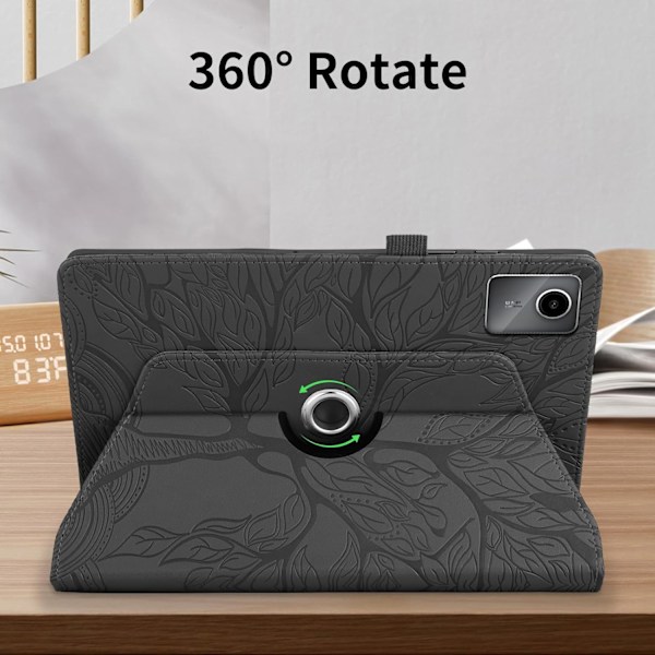 Fodral för Lenovo Tab M11 11 2024 TB330FU Trädmönster svart