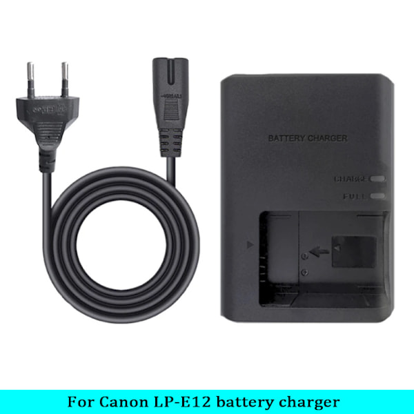 LP-E12 Batterioplader til Canon EOS M100 M50 M10 M2 M Rebel SL1 100D PowerShot SX70 HS Kiss M Kiss X7 kamera