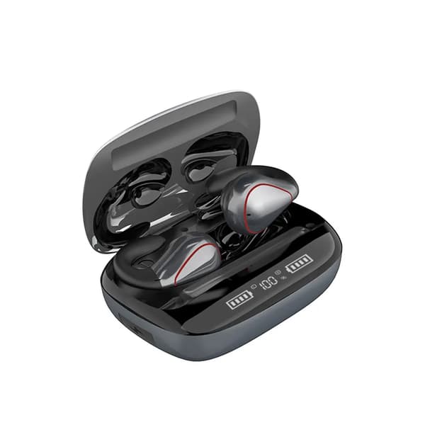 Ekte trådløse Bluetooth-hodetelefoner T20 Bluetooth 5.0-kompatible in-ear ørepropper beinledning grå