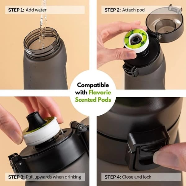 Air-Up Vattenflaska 650 ml med 7 smaksatta kapslar (Gradientblå)