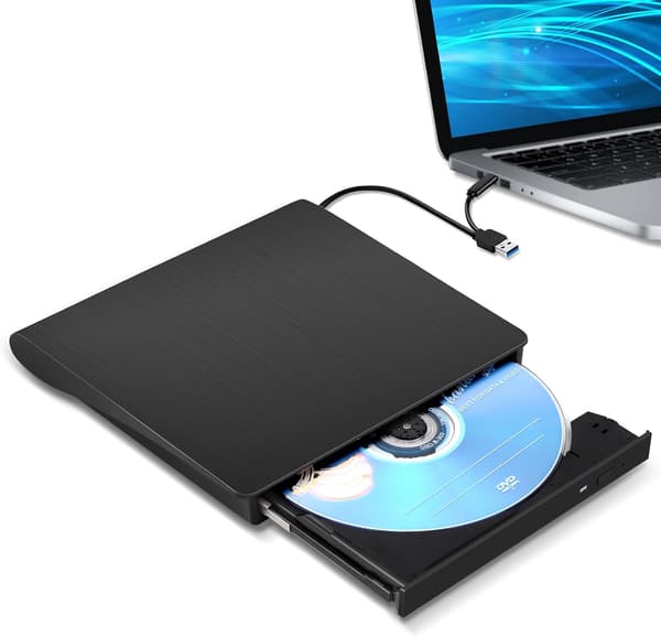 Extern CD/DVD-enhet Type-C DVD-spelare USB 3.0 Portabel Brännare