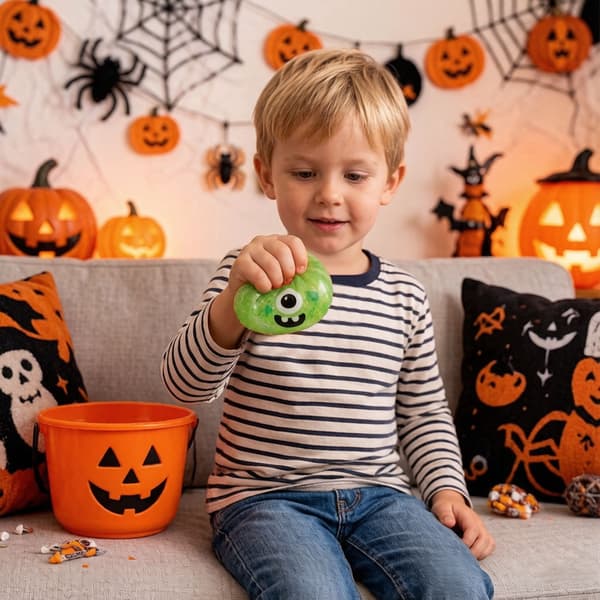 Stressavlastande leksaker, Halloween-presenter (Green-eyed)