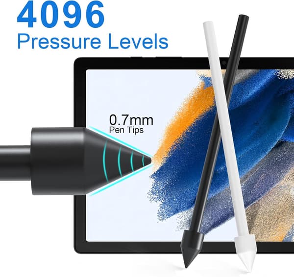 Stylus-spidser til Samsung Galaxy Note 10/Note10 Plus/Note 20/Note 20 Ultra (5 stk. - sort, hvid)