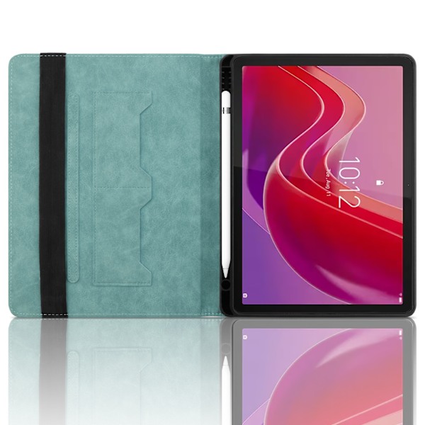 Fodral för Lenovo Tab M11 11 2024 TB330FU rutig grön