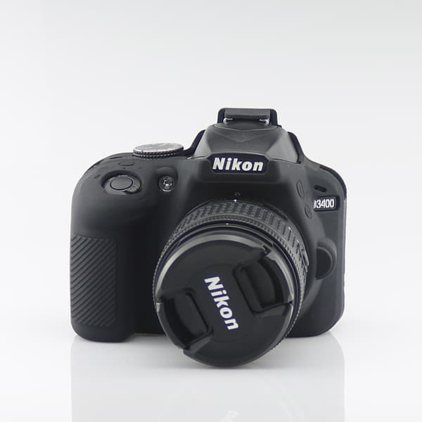 Etui til Nikon D3400 silikone kameraetui tilbehør (black)