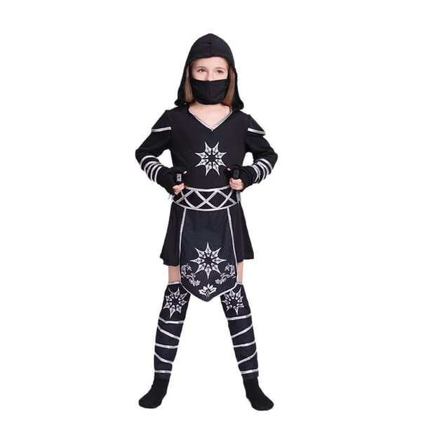 Ninja Halloween-dräkter för barn (M 120-130CM)
