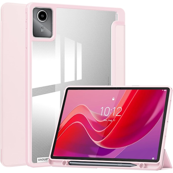 Transparent Akryl Mjuk TPU Skyddsfodral för Lenovo M11 11 Tum (TB330FU) Tablet Fodral TB330FU Rosa