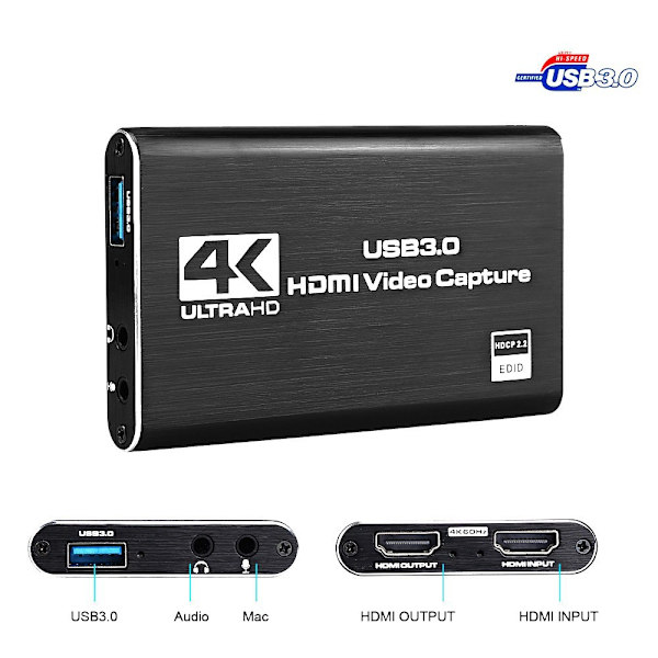 video capture card svart